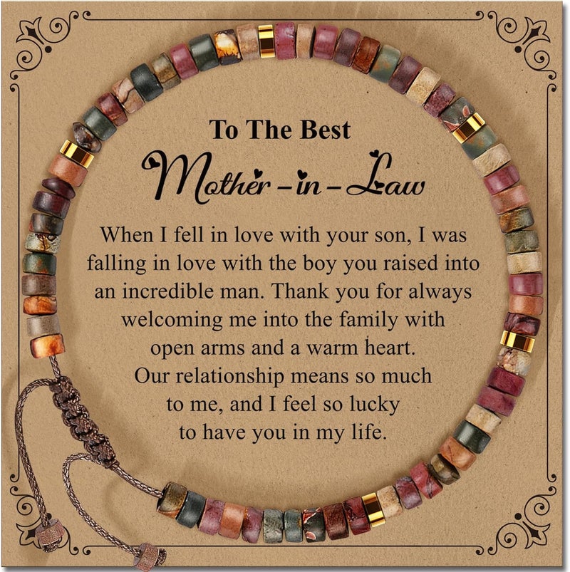 ZOKCC Inspirational Gifts Bracelets for Women: Christmas Day Gifts for Women Friends Sister Mom - Healing Natural Stone Beads Bracelets Thinking of you Get Well Soon Gift for Women - Image 1